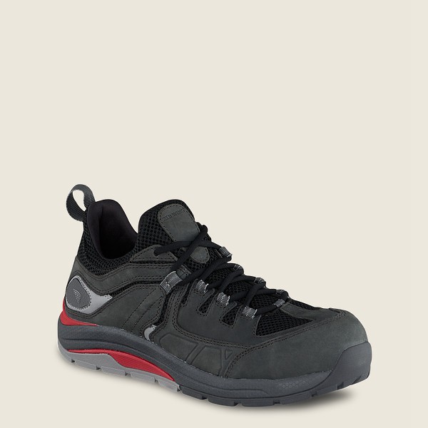 Red Wing Work Shoes Black/Grey - Red Wing Mens Cooltech™ Athletics - Safety Toe - ANZUT-8670